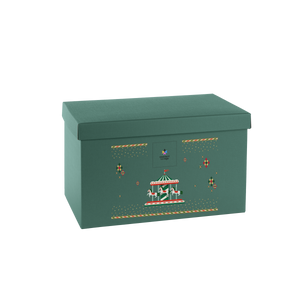 Scatole per confezioni fondo + coperchio fibra verde- Printcentral - - -