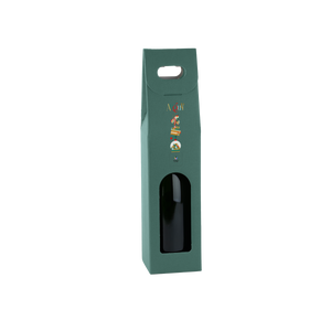 Scatole porta bottiglia fibra verde- Printcentral - - -
