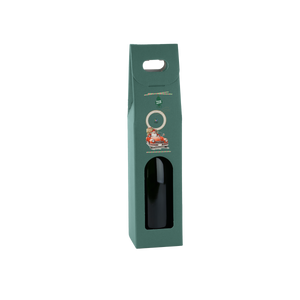 Scatole porta bottiglia fibra verde- Printcentral - - -