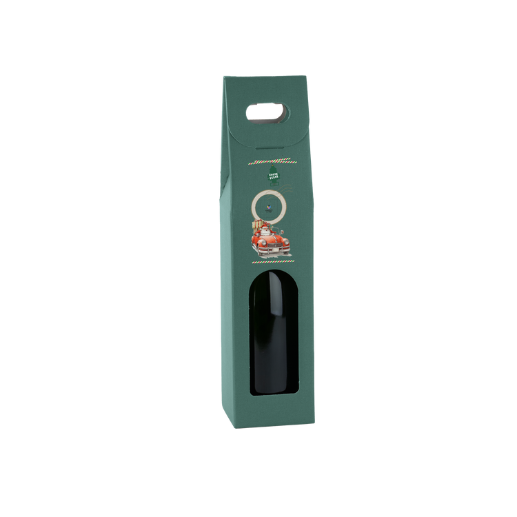 Scatole porta bottiglia fibra verde- Printcentral - - -