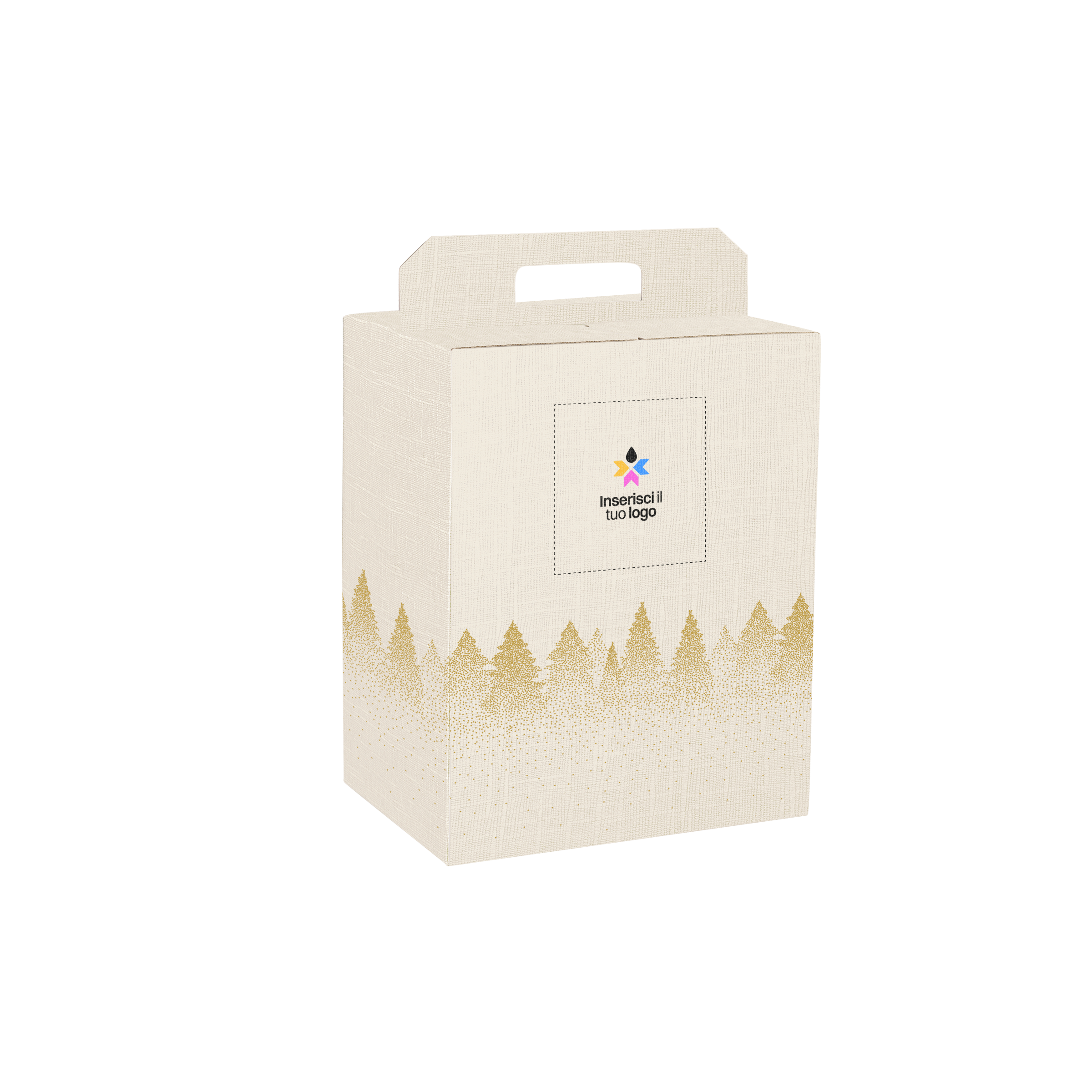 Scatole porta panettone + bottiglie White Forest- Printcentral - - -