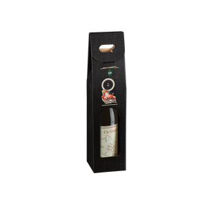 Scatole porta bottiglia seta nero- Printcentral - - -
