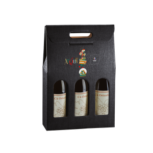 Scatole porta bottiglia seta nero- Printcentral - - -
