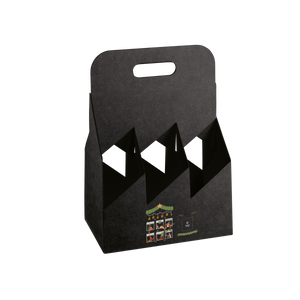Cestello porta bottiglie seta nero- Printcentral - - -