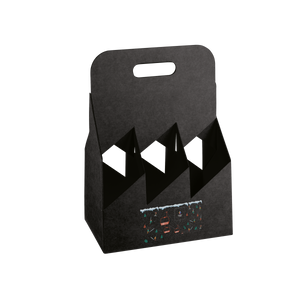 Cestello porta bottiglie seta nero- Printcentral - - -