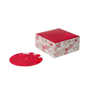 Kit Scatola porta torta + Disco fresato "San Valentino"- Printcentral - - -