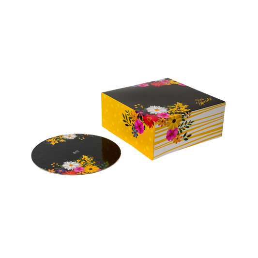 Kit Scatola porta torta + Disco "Festa della Donna"- Printcentral - - -