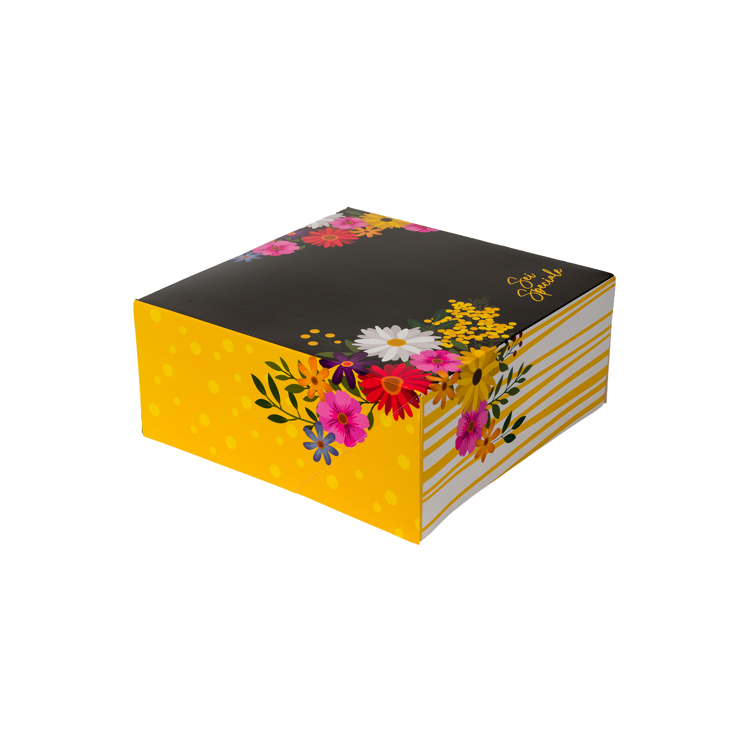 Kit Scatola porta torta + Disco "Festa della Donna"- Printcentral - - -