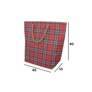 Shopper in carta tartan Cuba Bags- Printcentral - - -