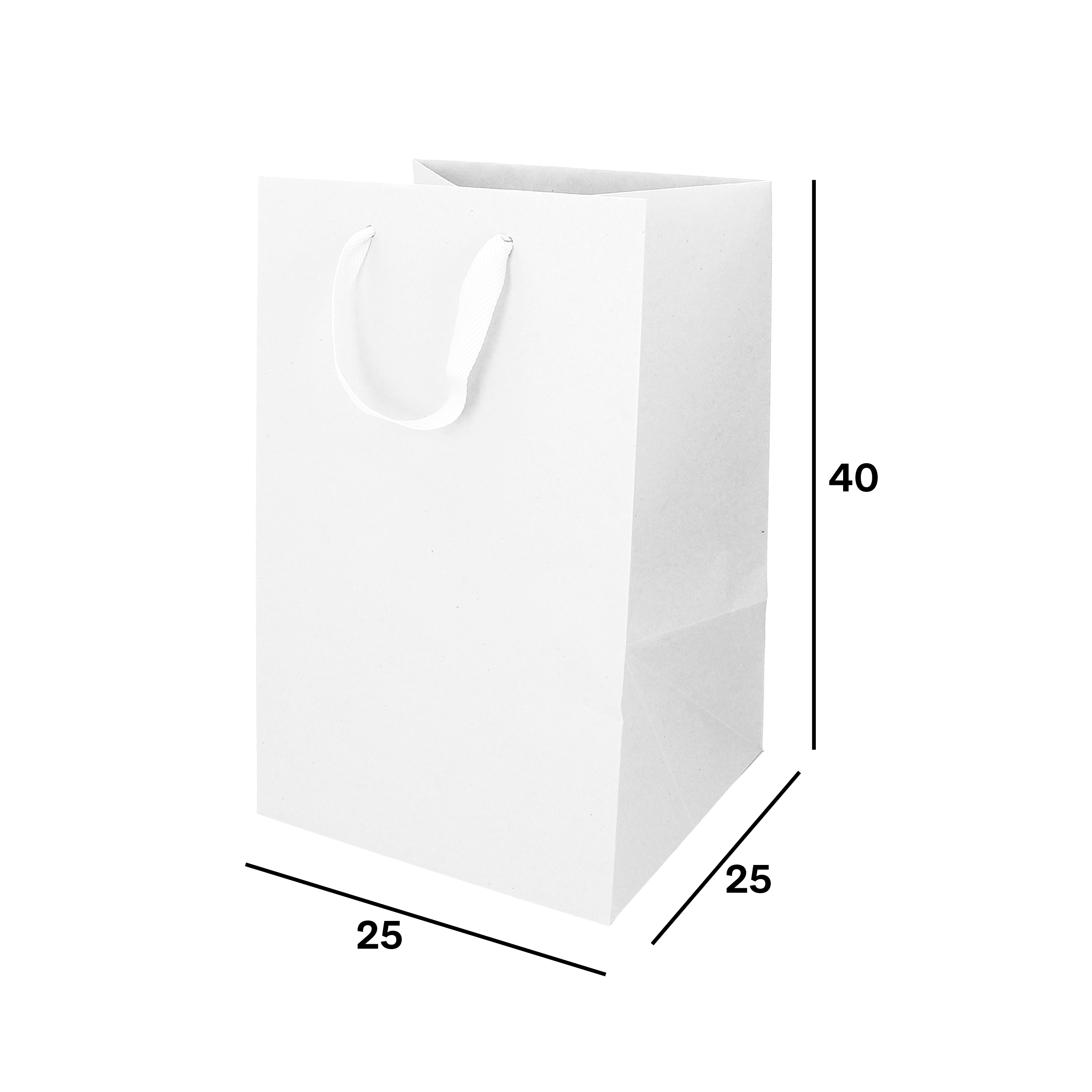 Shopper in carta Lux porta panettone bianco Natale- Printcentral - - -