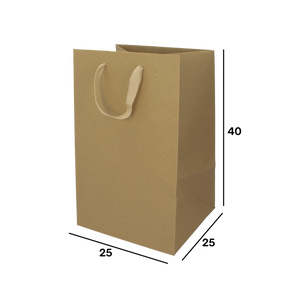 Shopper in carta Lux porta panettone avana Natale- Printcentral - - -
