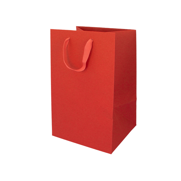 Shopper in carta Lux porta panettone rosso- Printcentral - - -