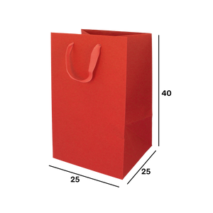 Shopper in carta Lux porta panettone rosso- Printcentral - - -