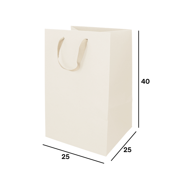 Shopper in carta Lux porta panettone avorio- Printcentral - - -