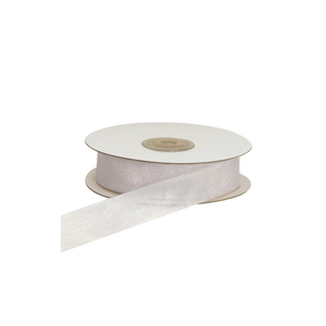 Nastro organza bianco 01- Printcentral - - -