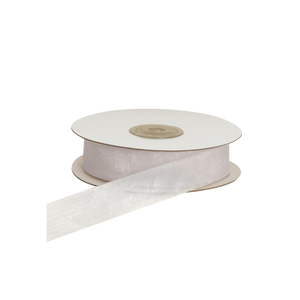 Nastro organza bianco 01- Printcentral - - -