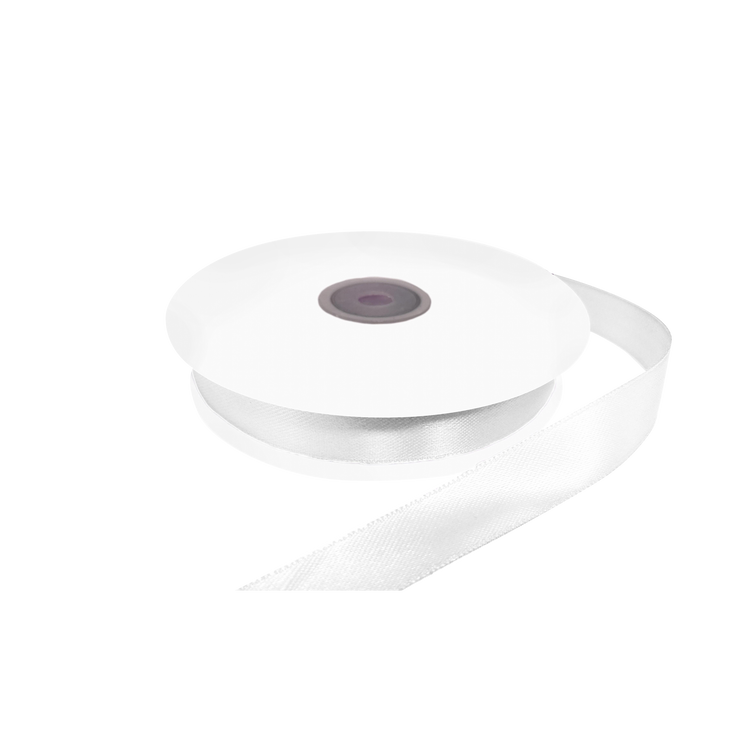 Nastro doppio raso bianco 01- Printcentral - - -