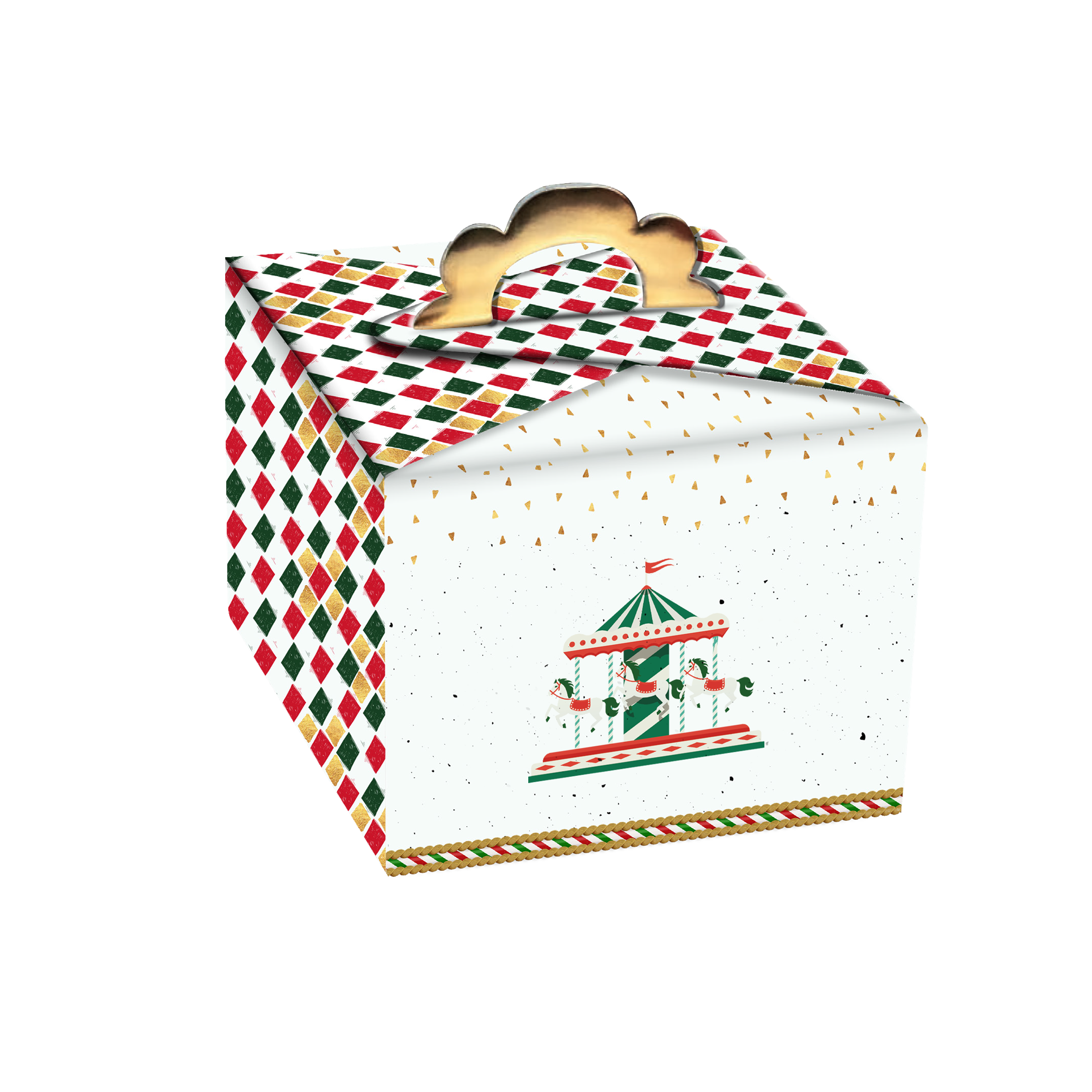 Scatola porta panettone Fiore- Printcentral - - -