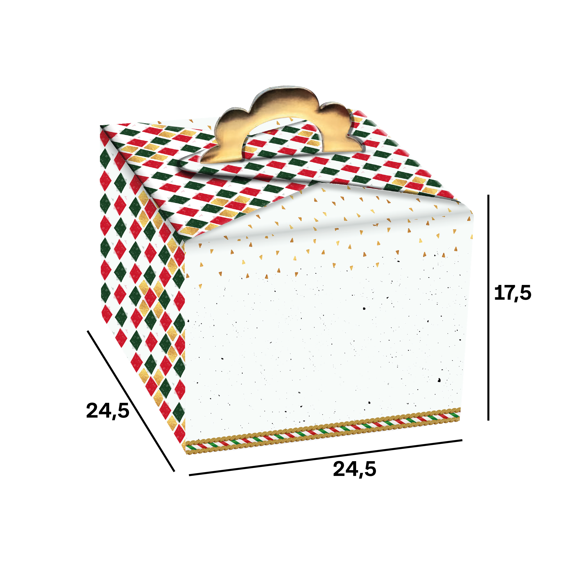 Scatola porta panettone Fiore- Printcentral - - -