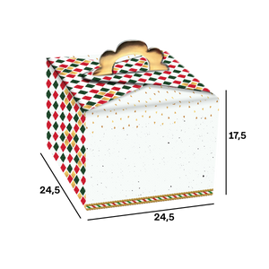 Scatola porta panettone Fiore- Printcentral - - -