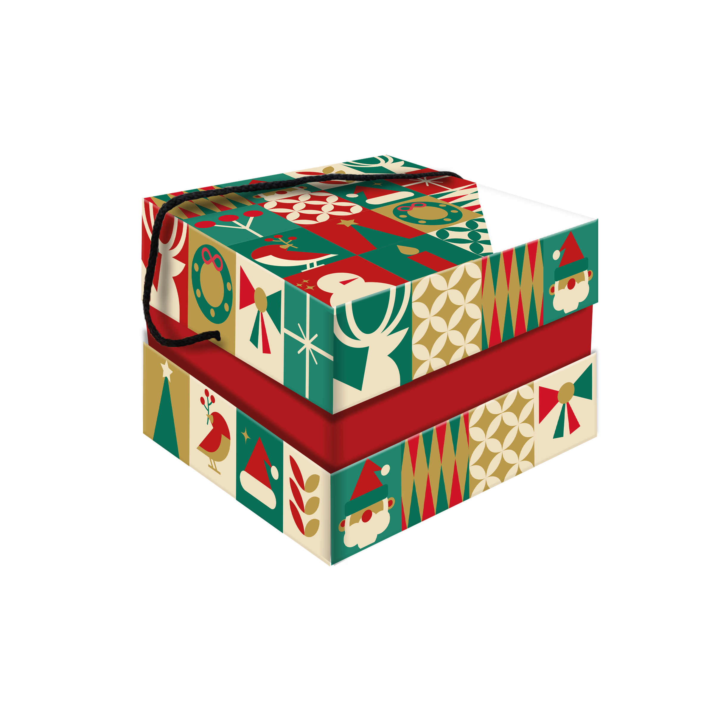 Scatola porta panettone Orchidea- Printcentral - - -