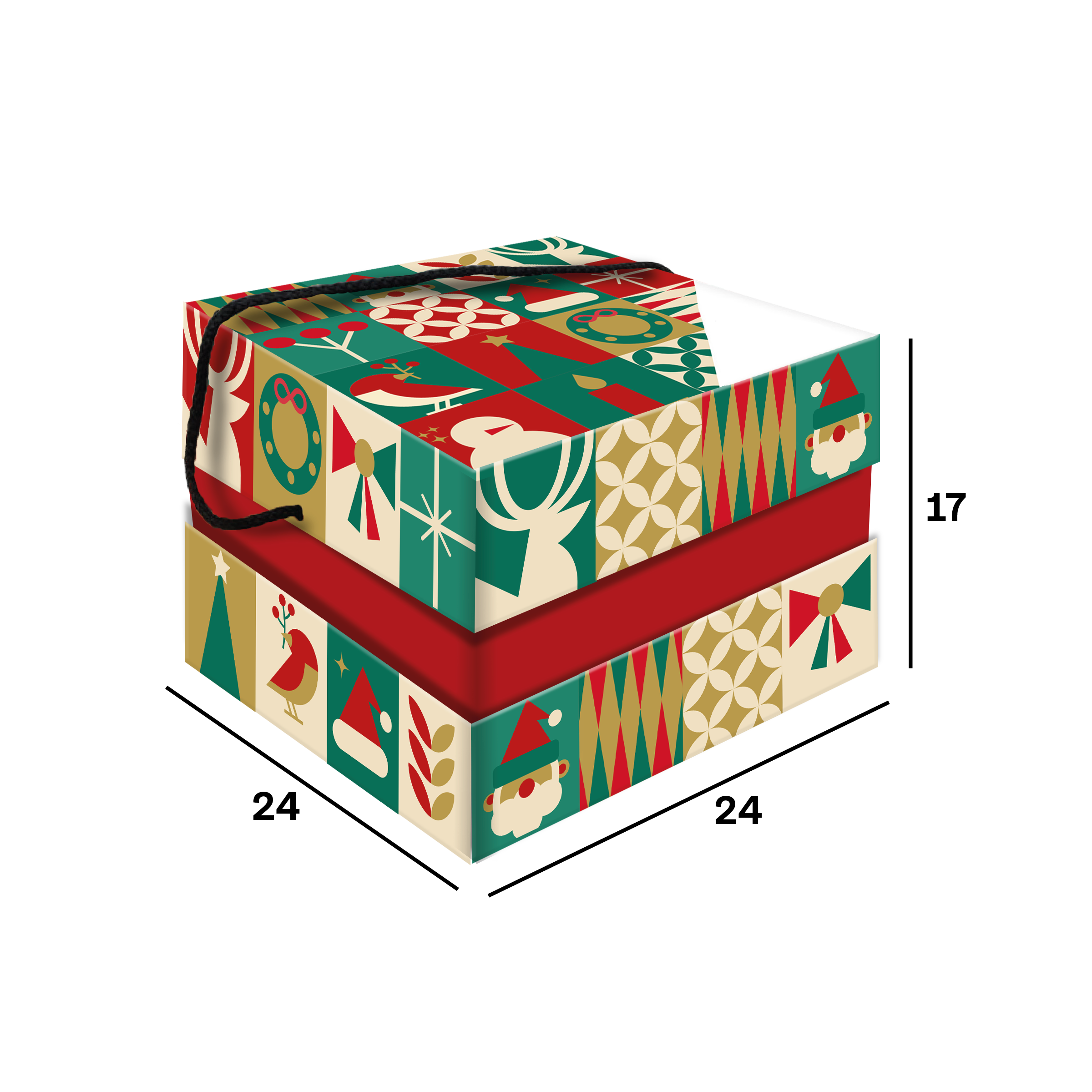 Scatola porta panettone Orchidea- Printcentral - - -