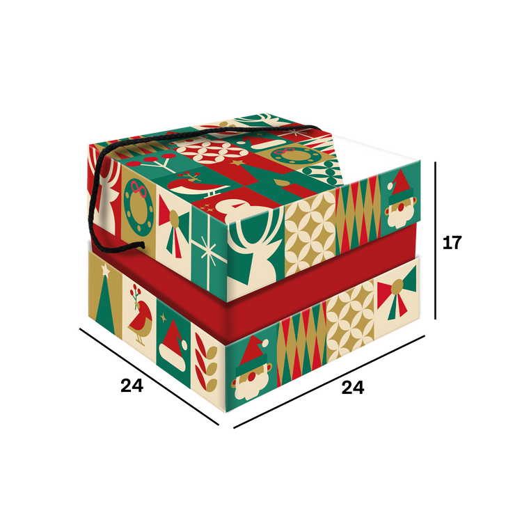 Scatola porta panettone Orchidea- Printcentral - - -