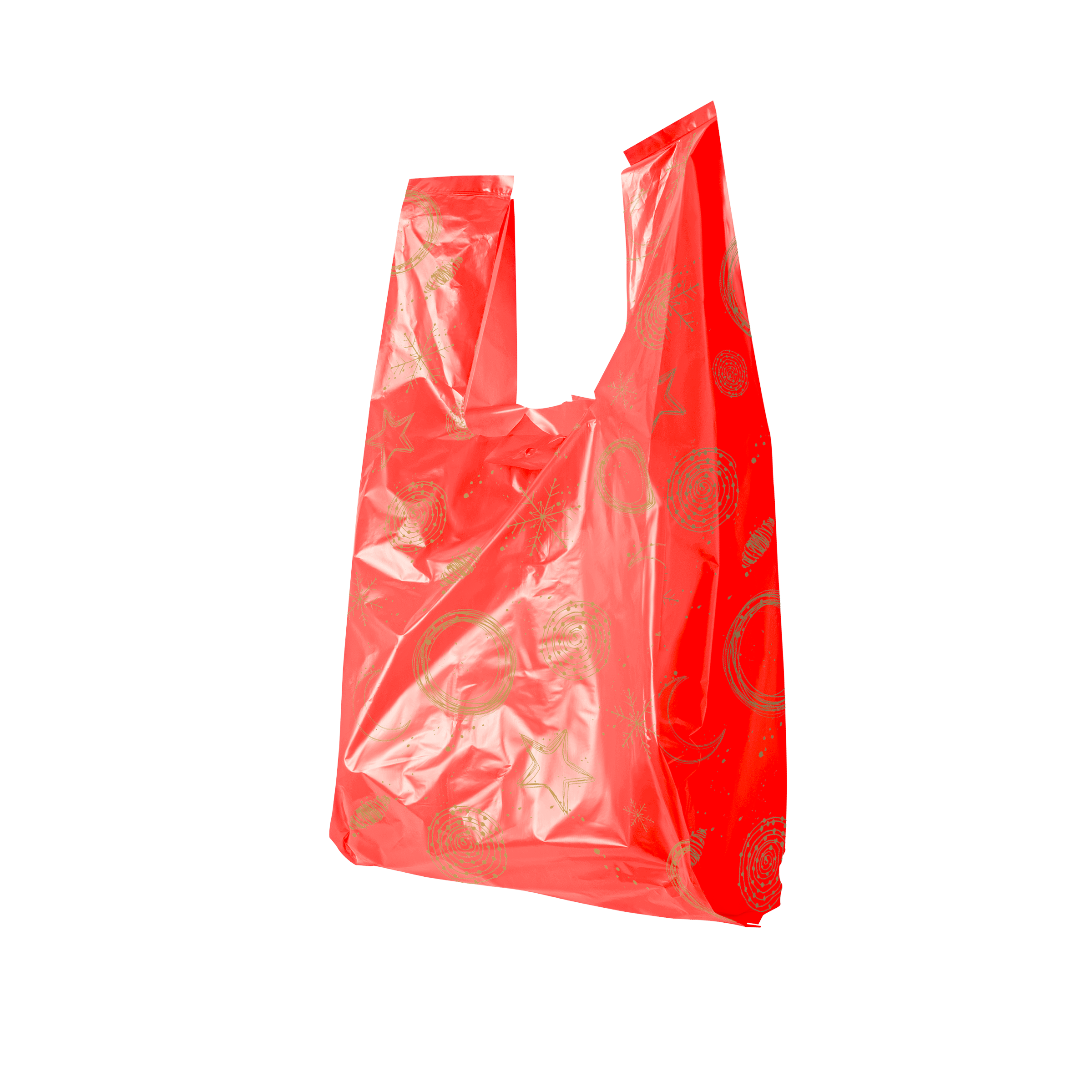 Shopper biocompostabili rossi Natale- Printcentral - - -