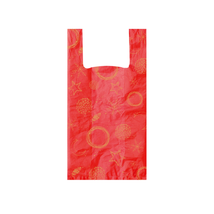Shopper biocompostabili rossi Natale- Printcentral - - -