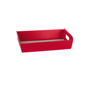 Cesto incollato fibra rosso- Printcentral - - -