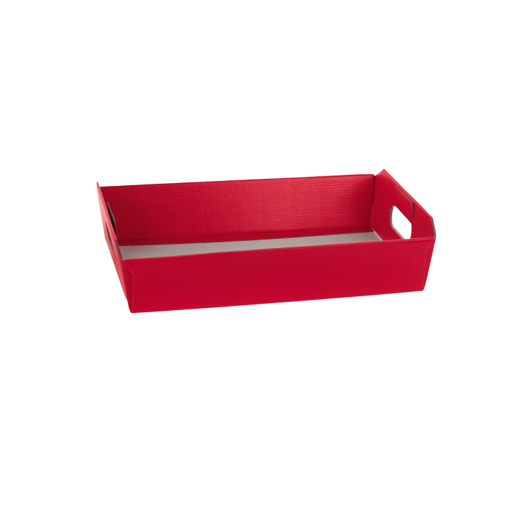 Cesto incollato fibra rosso- Printcentral - - -