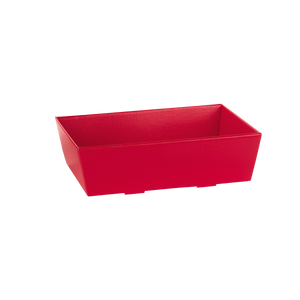 Vassoio conico fibra rosso- Printcentral - - -