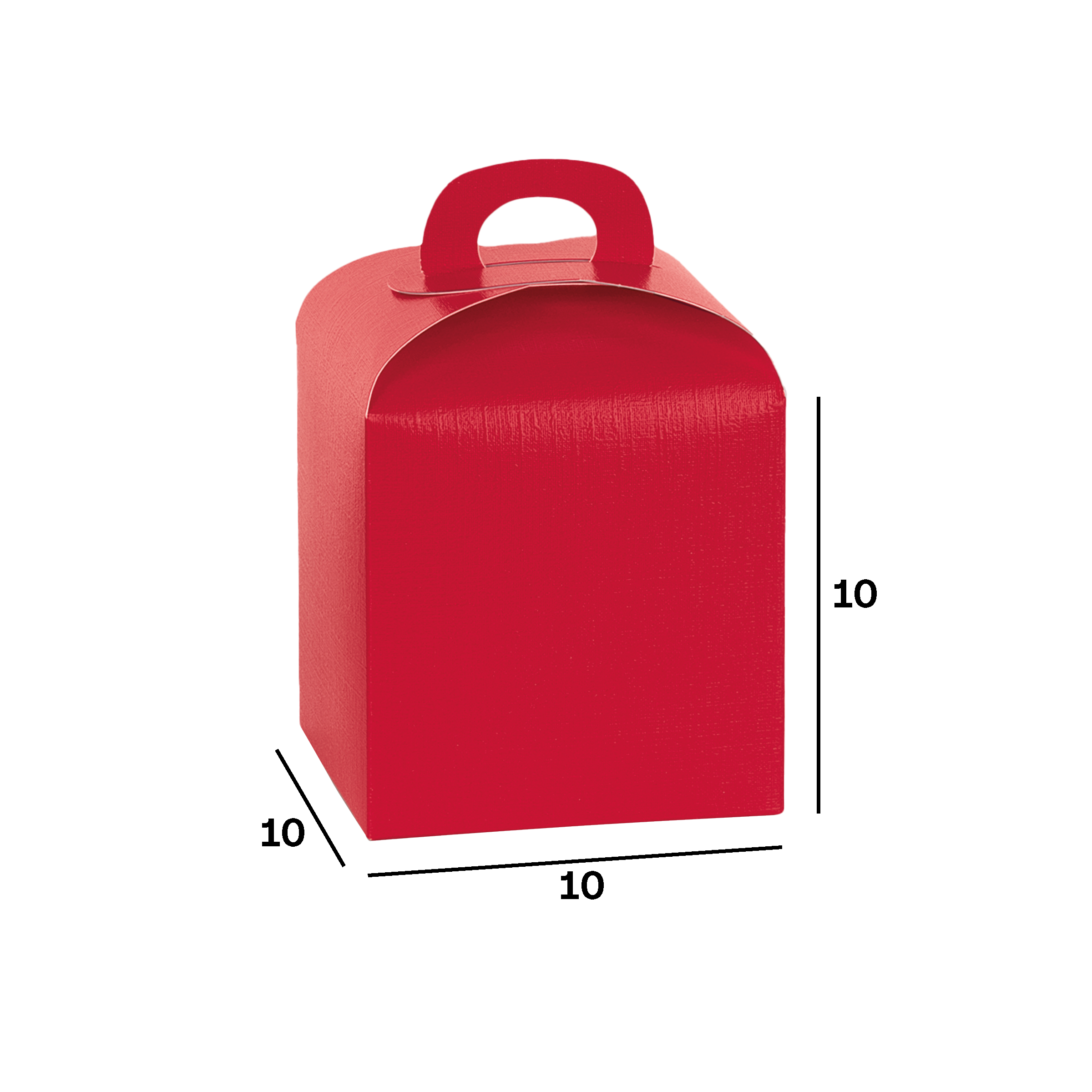 Scatole porta panettone fibra rosso- Printcentral - - -