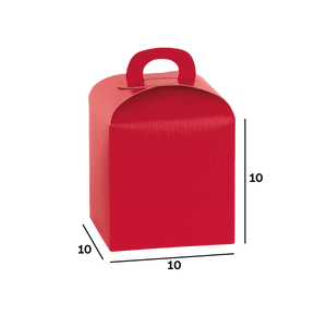Scatole porta panettone fibra rosso- Printcentral - - -