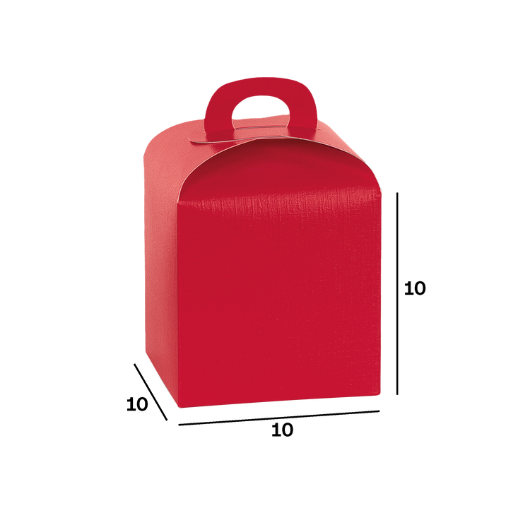 Scatole porta panettone fibra rosso- Printcentral - - -