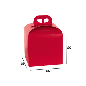 Scatole porta panettone fibra rosso- Printcentral - - -
