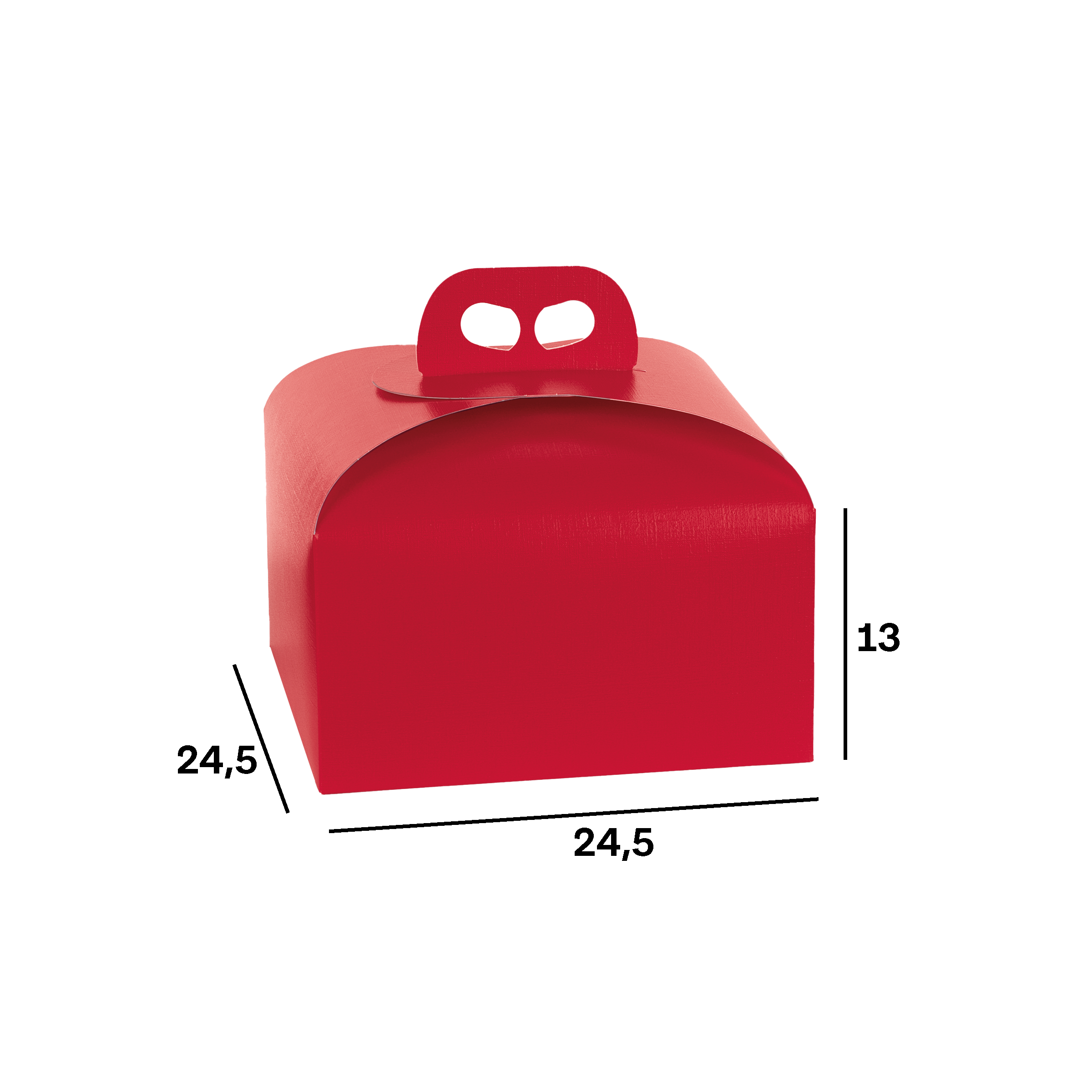 Scatole porta panettone fibra rosso- Printcentral - - -