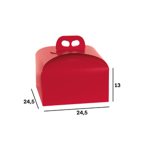 Scatole porta panettone fibra rosso- Printcentral - - -