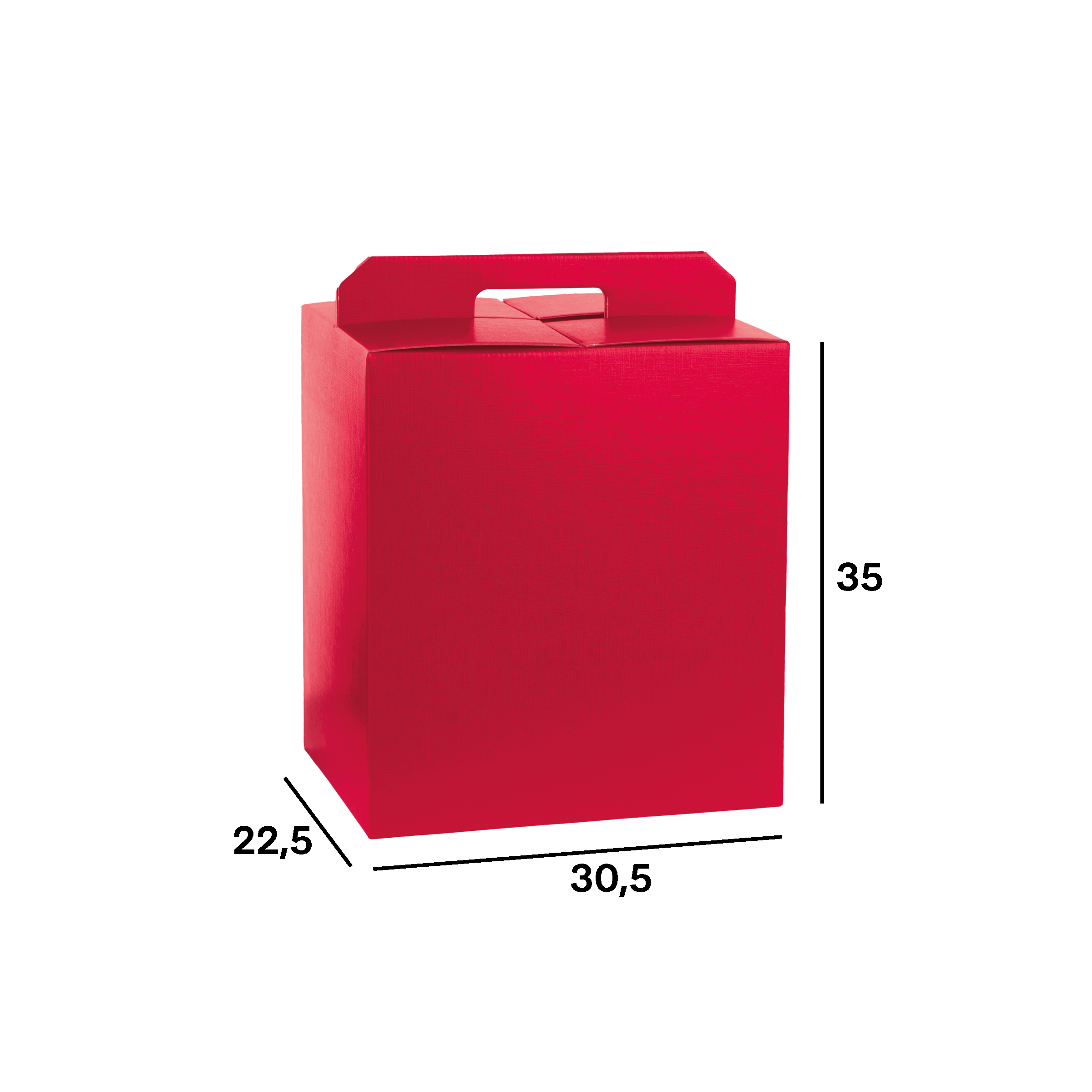 Scatole porta panettone + bottiglie fibra rosso- Printcentral - - -