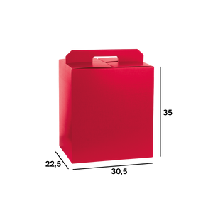 Scatole porta panettone + bottiglie fibra rosso- Printcentral - - -