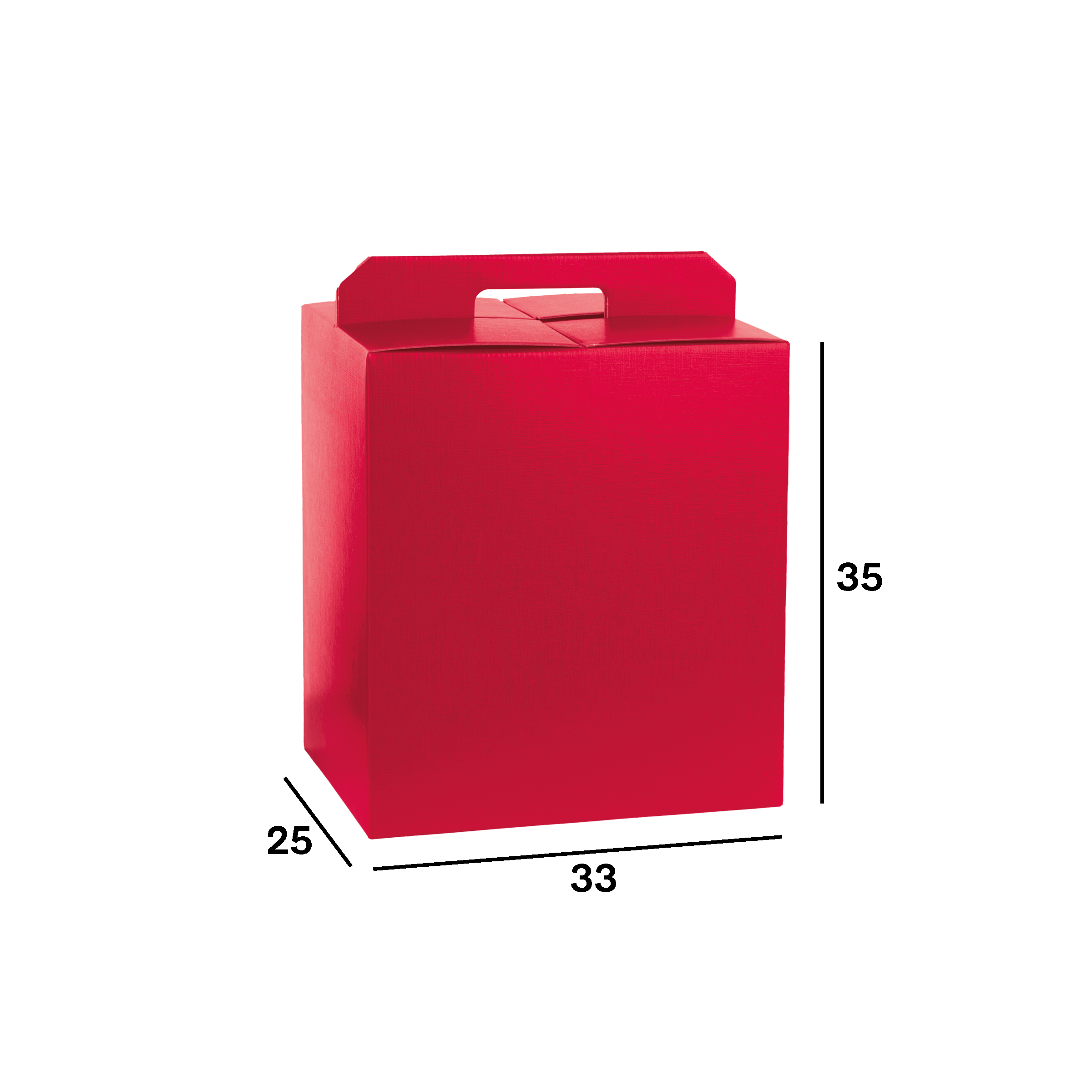 Scatole porta panettone + bottiglie fibra rosso- Printcentral - - -