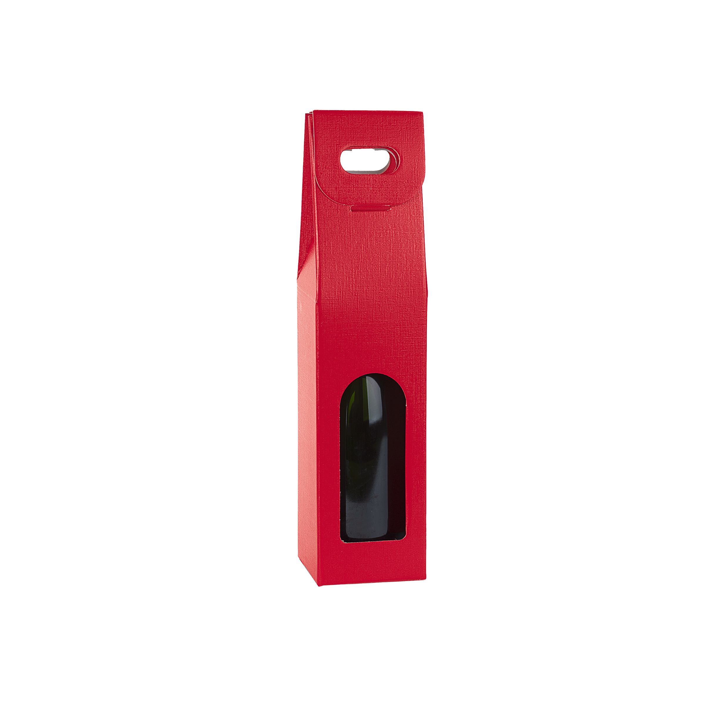 Scatole porta bottiglia fibra rosso- Printcentral - - -