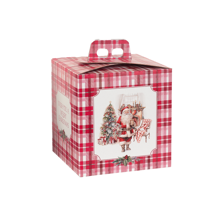 Scatole porta panettone quadrella Santa Home- Printcentral - - -