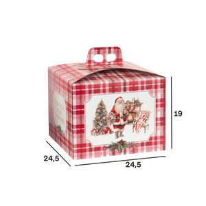 Scatole porta panettone quadrella Santa Home- Printcentral - - -