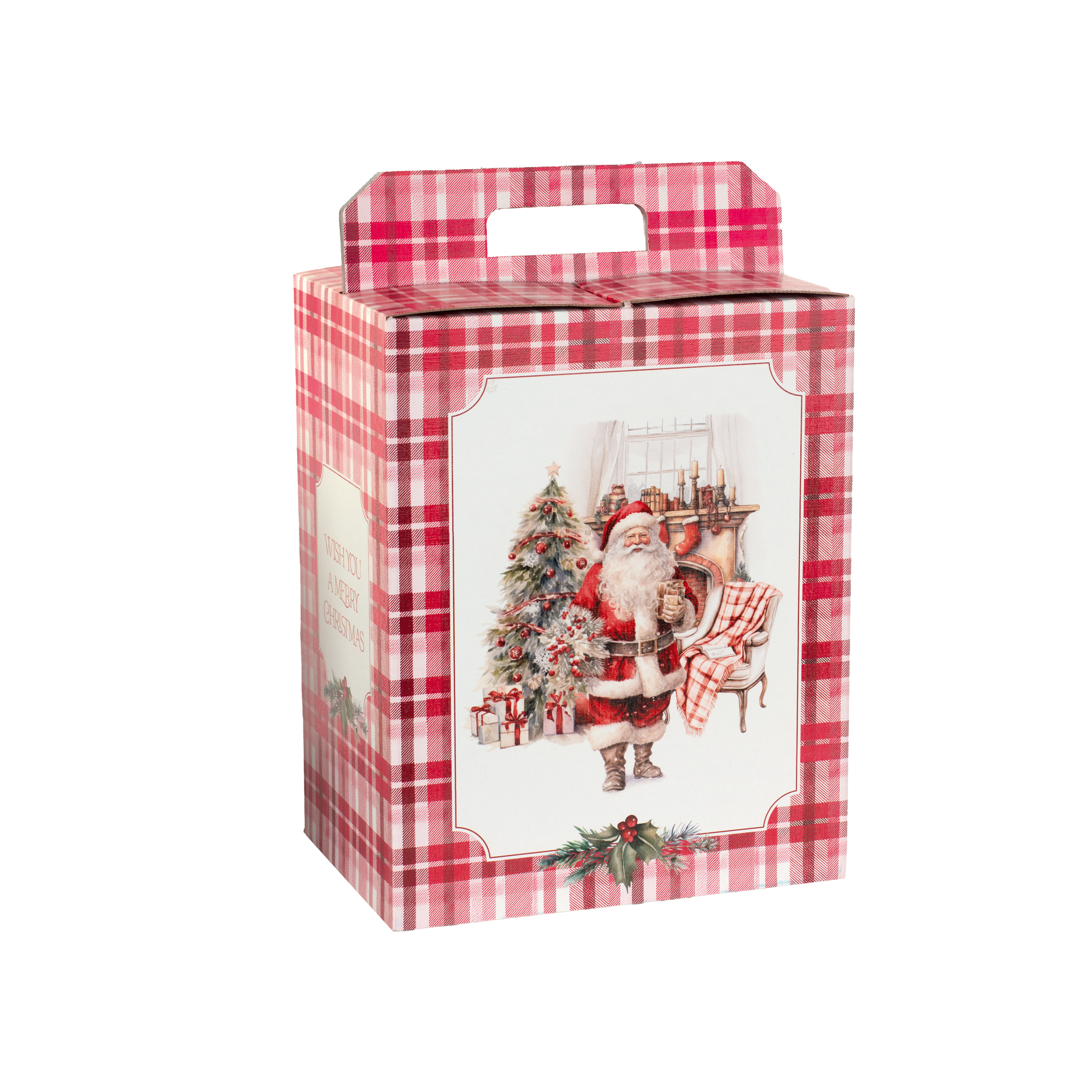 Scatole porta panettone + bottiglie Santa Home- Printcentral - - -