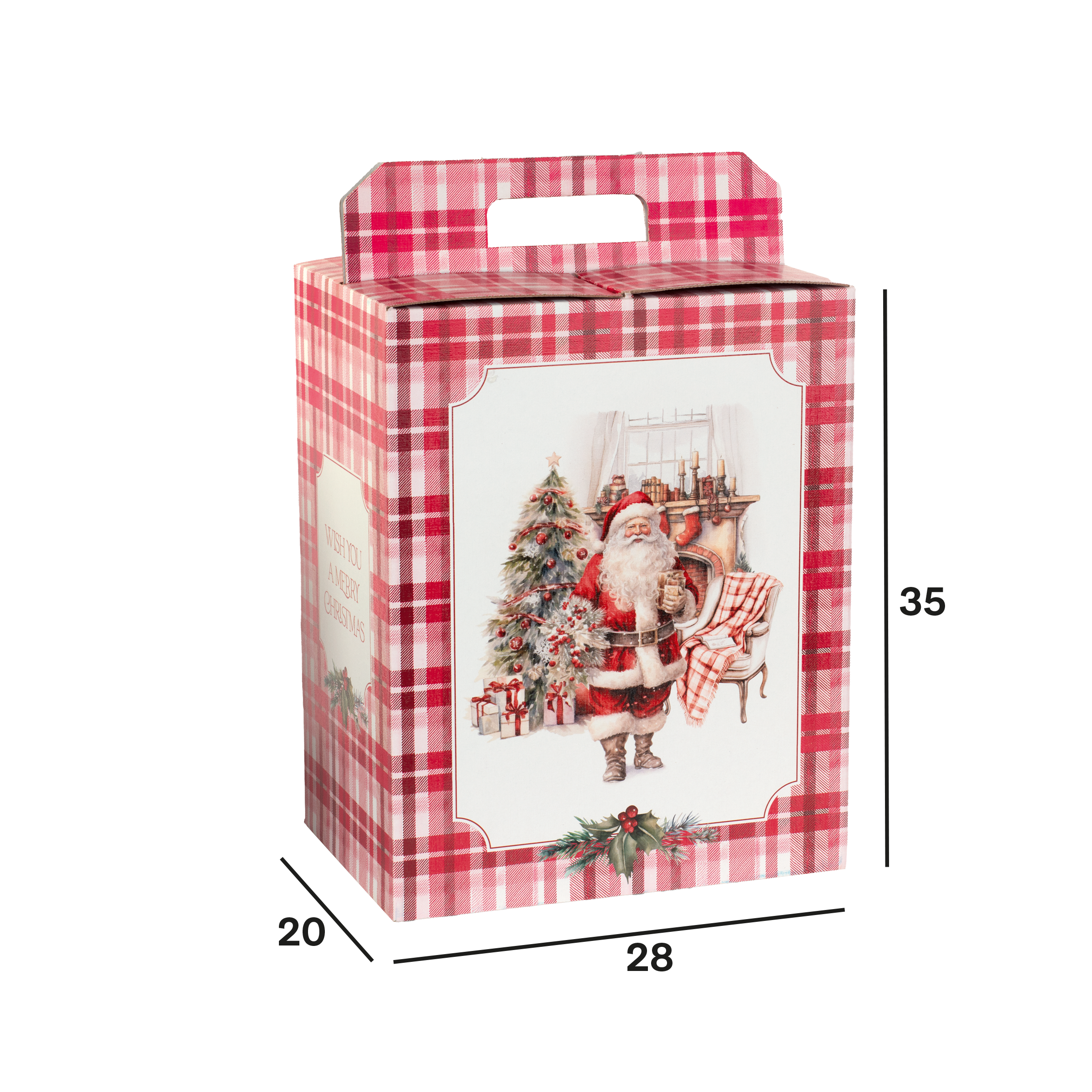 Scatole porta panettone + bottiglie Santa Home- Printcentral - - -