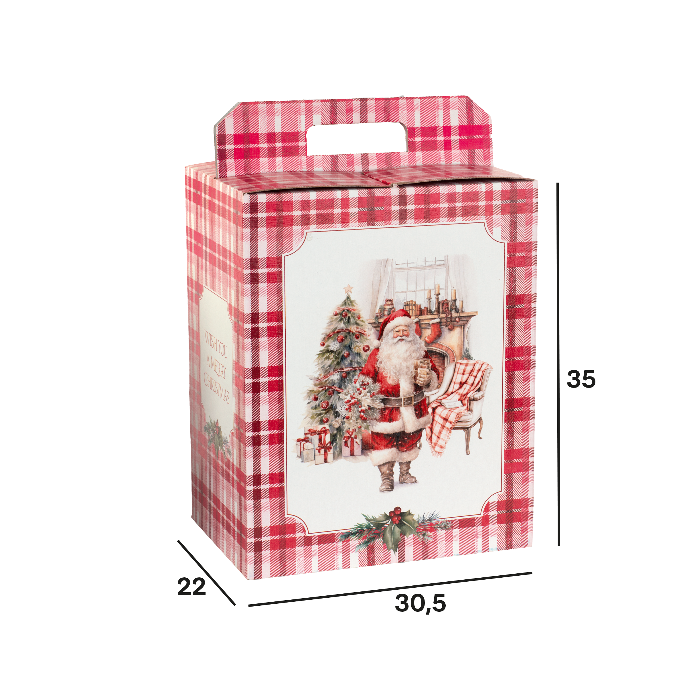 Scatole porta panettone + bottiglie Santa Home- Printcentral - - -