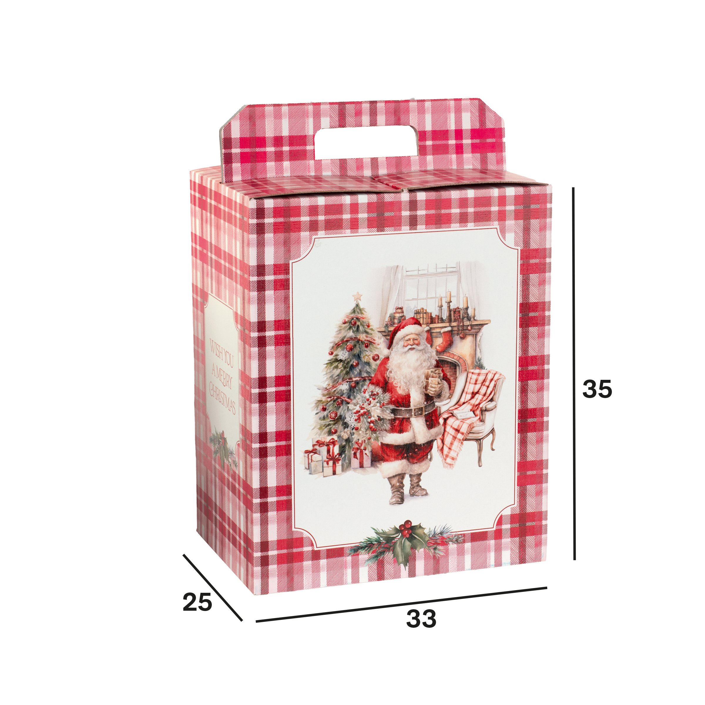 Scatole porta panettone + bottiglie Santa Home- Printcentral - - -