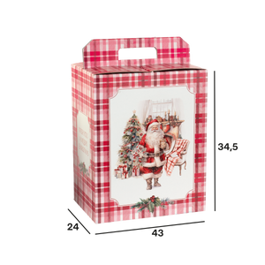 Scatole porta panettone + bottiglie Santa Home- Printcentral - - -