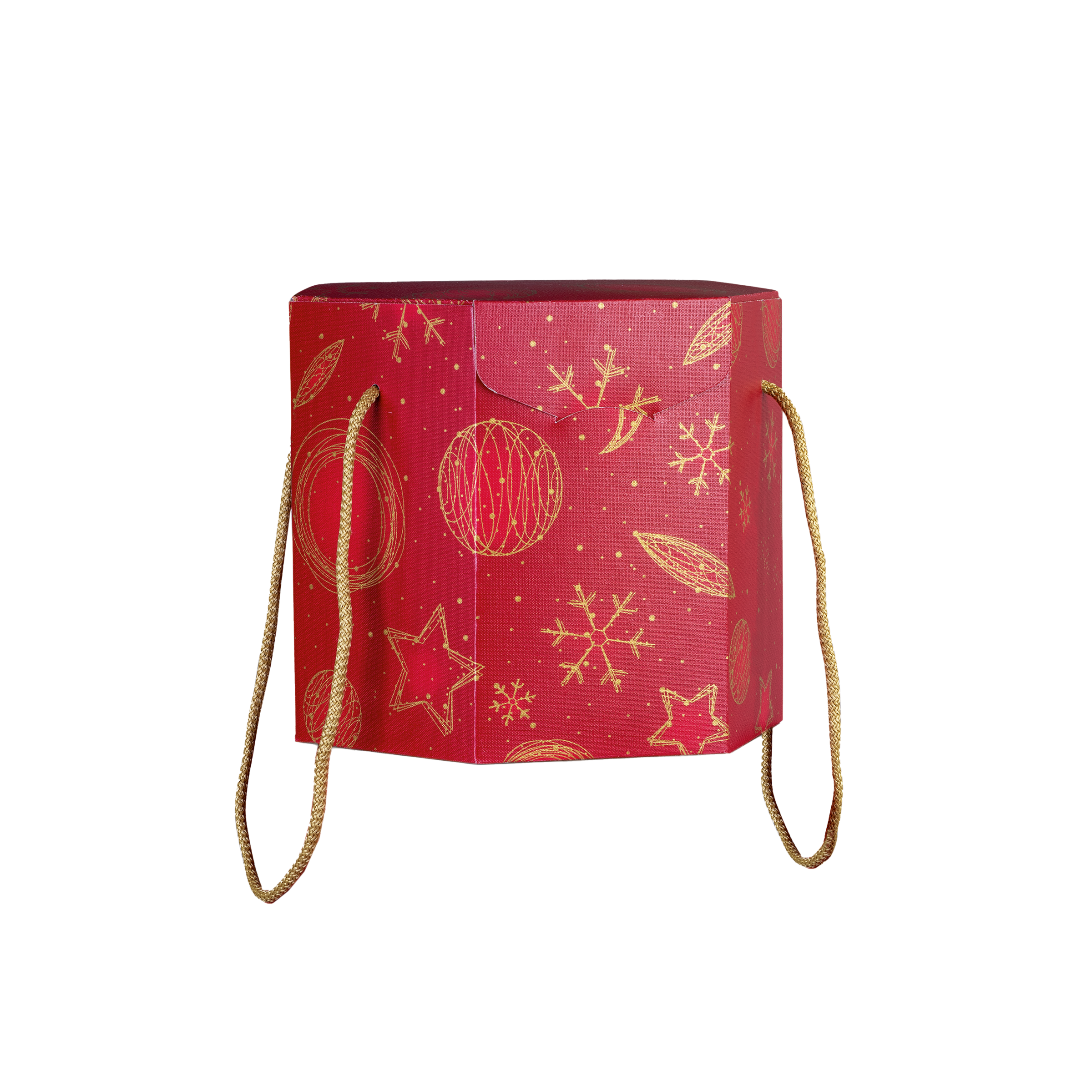 Scatole porta panettone esagonali Red Universe- Printcentral - - -